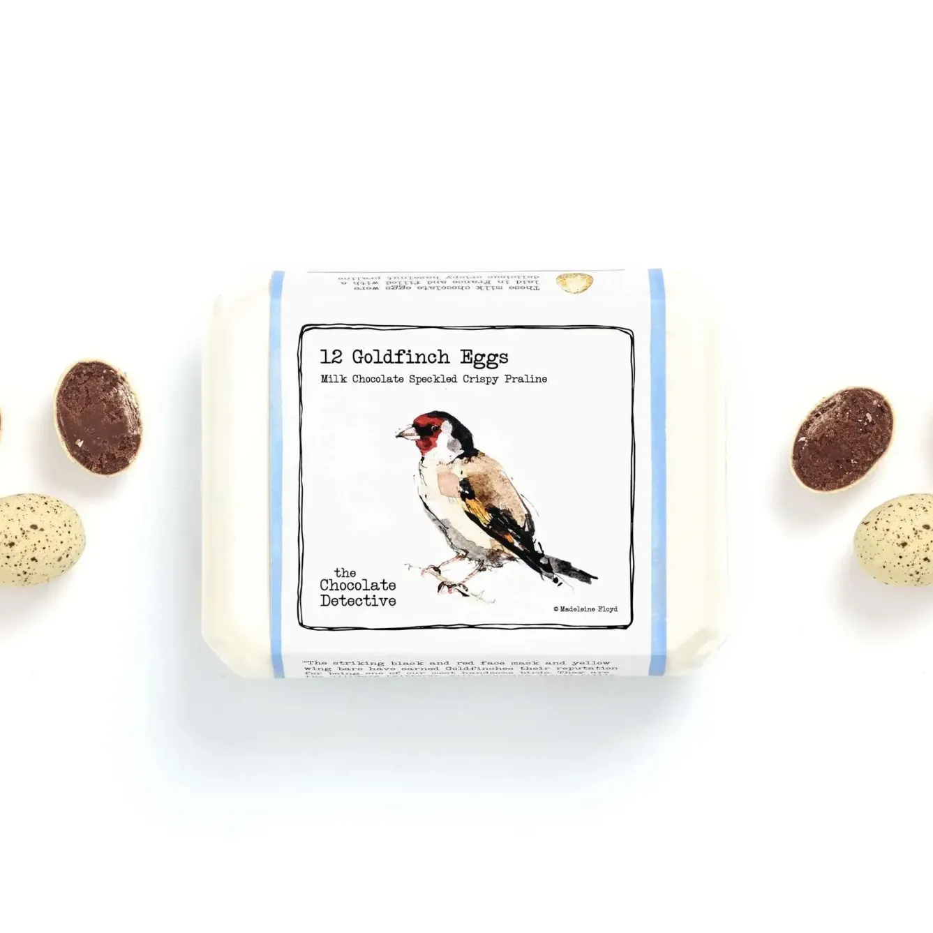The Chocolate Detective Easter|Chocolate-12 Gold Finch Eggs by