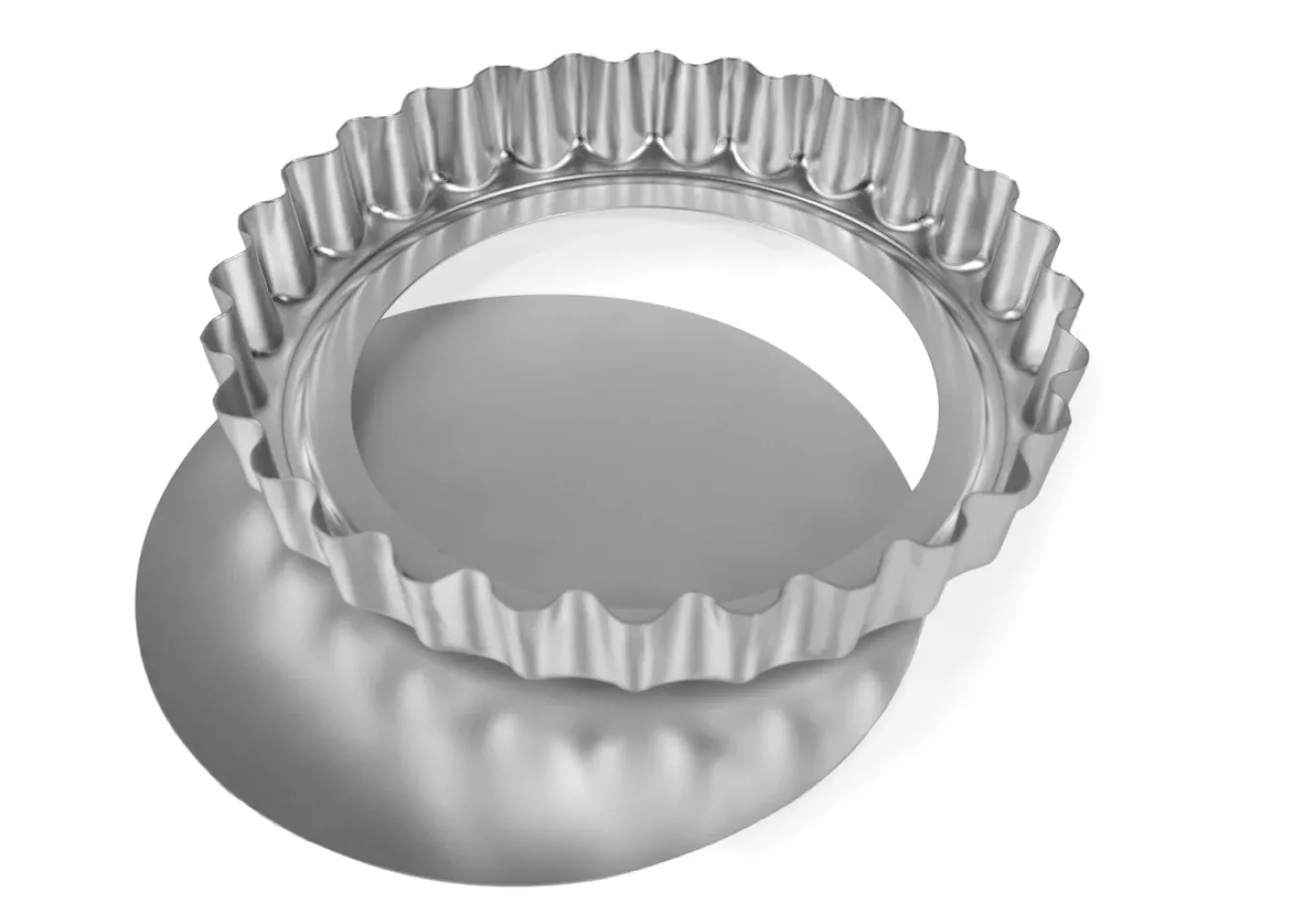 Silverwood Bakeware-9 Inch Deep Fluted Flan Tin w, Loose Base