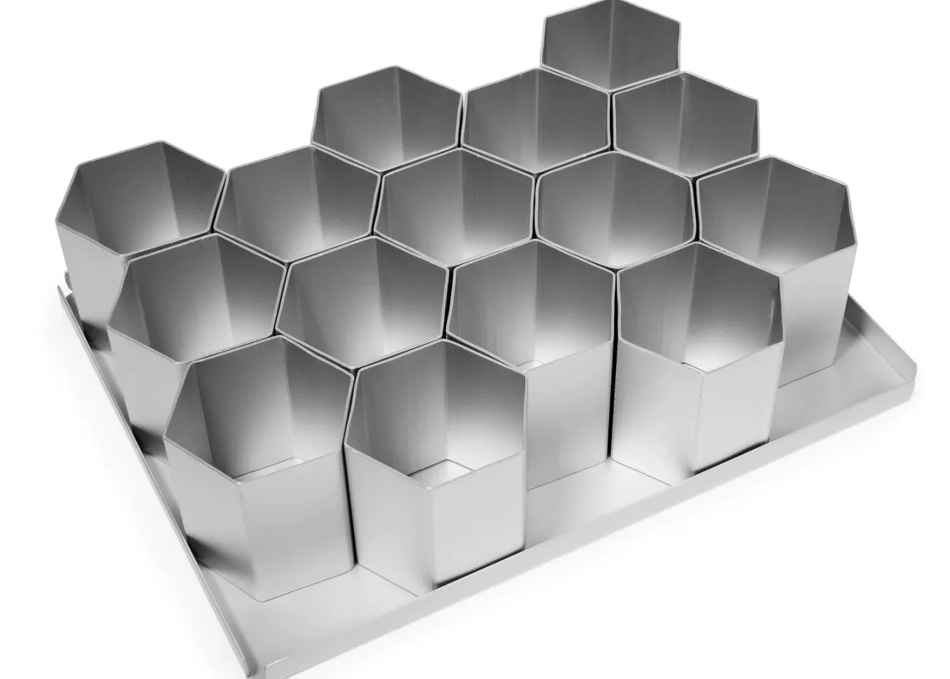 Silverwood Bakeware-15 Piece 2.5 inch Hexagon Multi Mini Cake Tin Set
