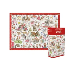 Wrendale Designs Puzzles|Children-'A Country Set Christmas' Jigsaw by