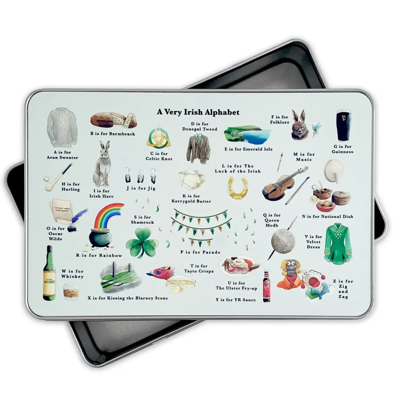 Yeti Storage Caddies|Storage-A Very Irish Alphabet Storage Tin