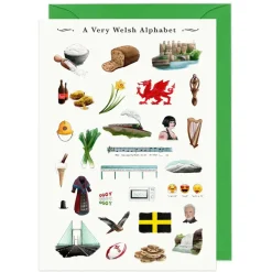 Yeti Greeting Cards-A Very Welsh Alphabet Greeting Card