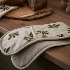 Sophie Allport Oven Gloves/Mitts-Acorn and Oak Leaves Double Oven Glove