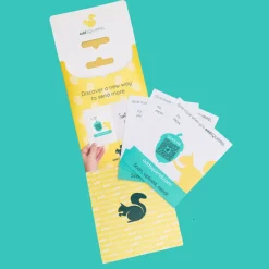 Jen Winnett Greeting Cards-addSQUIRREL QR Smart Stickers