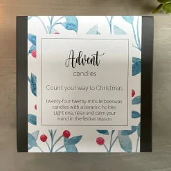 Cotton & Grey Christmas|Seasonal Decor-Advent Candles - Berry