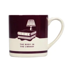 Half Moon Bay Whimsical-Agatha Christie "Body in the Library" Ceramic Mug