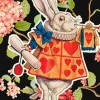 Madame Treacle Greeting Cards-Alice In Wonderland - Alice Rabbit Announcement Fandangle Greetings Card