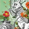 Madame Treacle Greeting Cards-Alice In Wonderland Nearly Ten to Two Greetings Card
