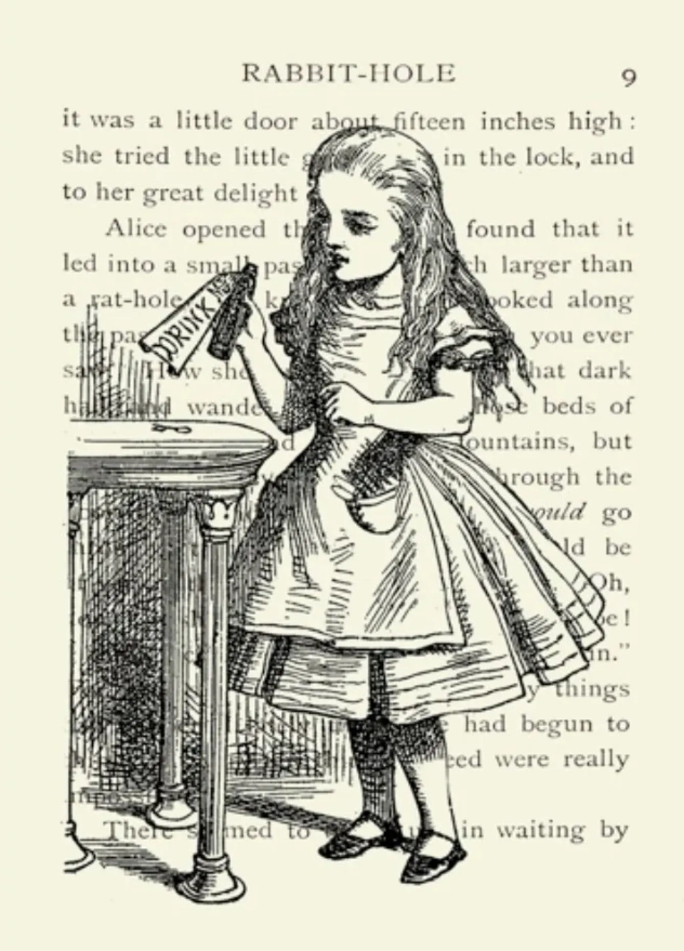 Madame Treacle Greeting Cards-Alice in Wonderland-Book Greetings Card