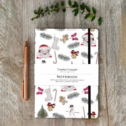 Toasted Crumpet Christmas|Stationery-All Things Jolly A5 Lined Notebook