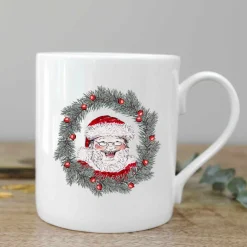 Toasted Crumpet Christmas-All Things Jolly (Santa) Fine Bone China Mug in a Gift Box