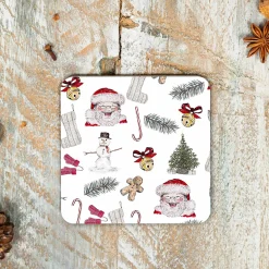 Toasted Crumpet Christmas|Coasters-All Things Jolly Single Coaster