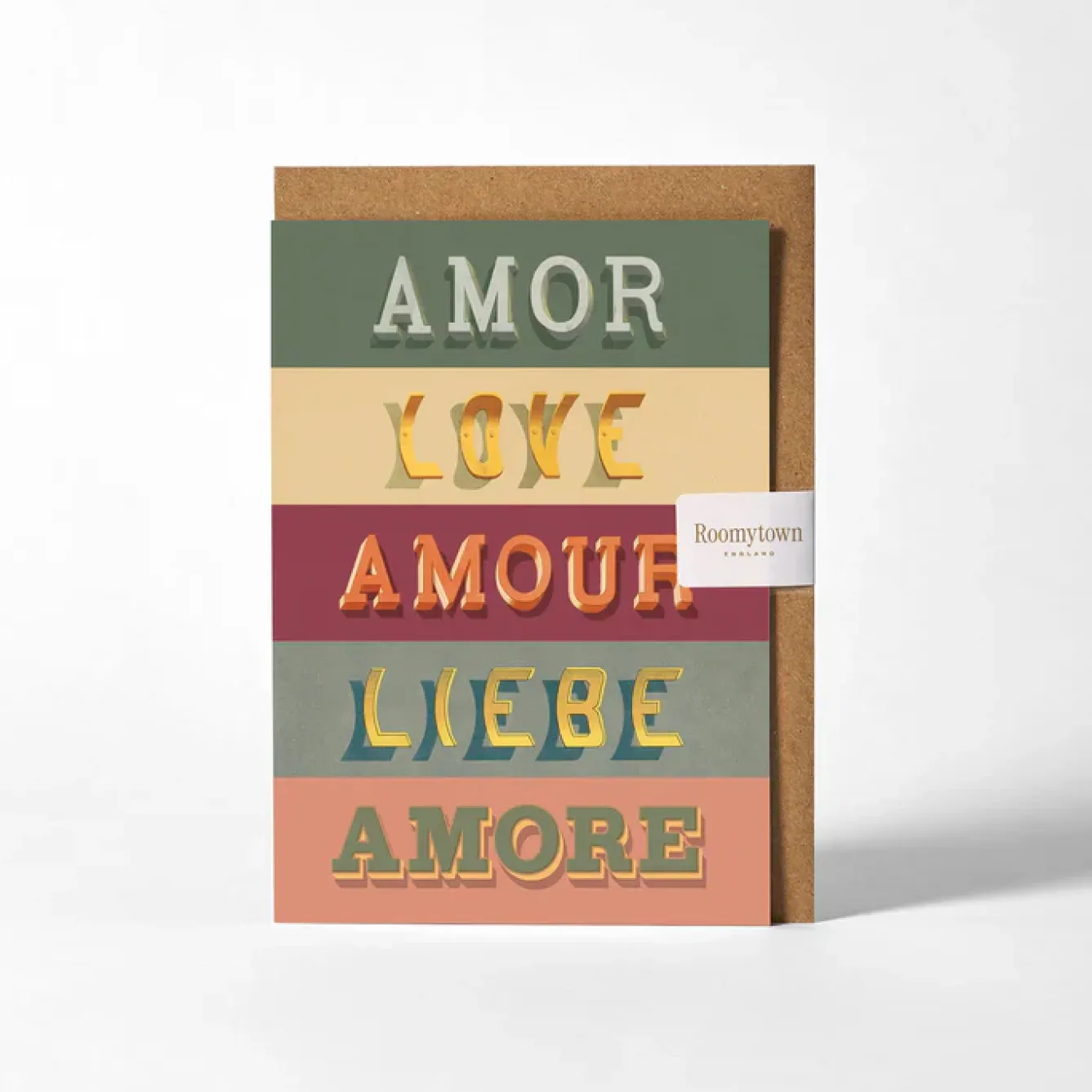 Roomytown Greeting Cards-Amour Love Greetings Card
