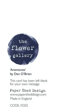 Paper Shed Design Greeting Cards-Anemones Greetings Card