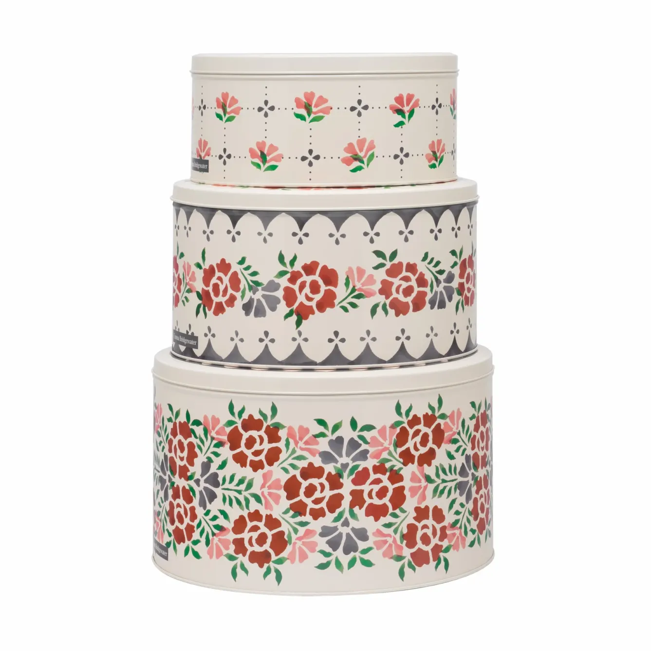 Emma Bridgewater Novelty-Antique Roses Set of 3 Round Cake Tins
