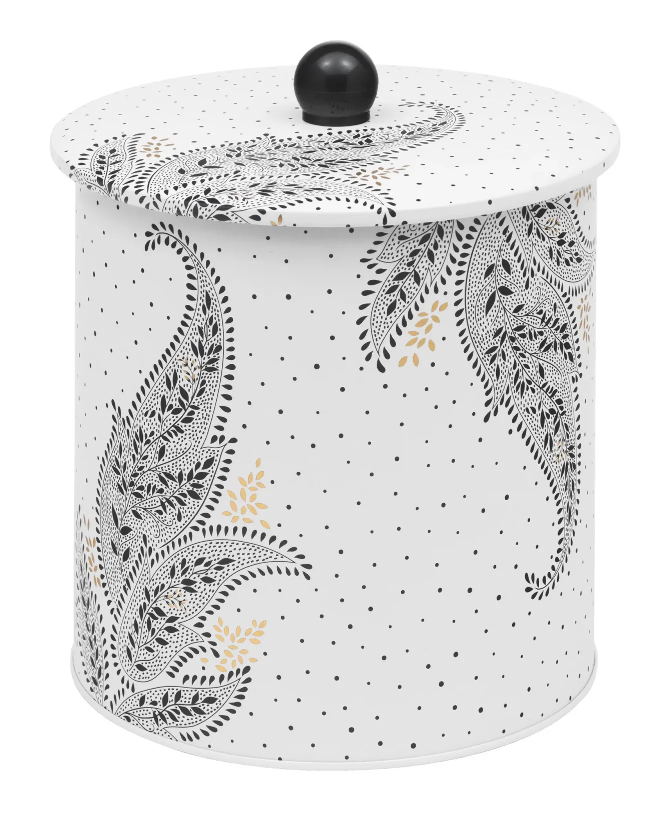 Sara Miller London Novelty|Storage-Artisanne Noir Biscuit Barrel