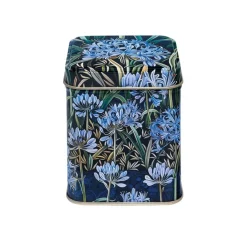 Elite Tins Tea|Tea Caddies-Arts & Crafts Agapanthus Mini Tea Tin