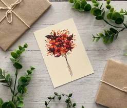 Becky Amelia Greeting Cards-Autumn Bouquet Greeting Card