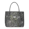 Earth Squared Bags Bags-Autumn Jacquard Grey Tote Bag