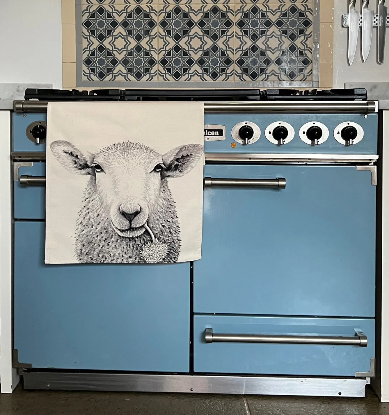 Katherine Sheard Designs Tea|Tea Towels-Baaley Sheep Tea Towel