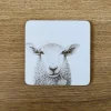 Katherine Sheard Designs Coasters-Baaley the Sheep Coaster
