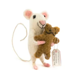 Sew Heart Felt Children-Baby Felt Mouse Carrying Bear