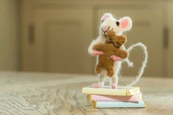 Sew Heart Felt Children-Baby Felt Mouse Carrying Bear