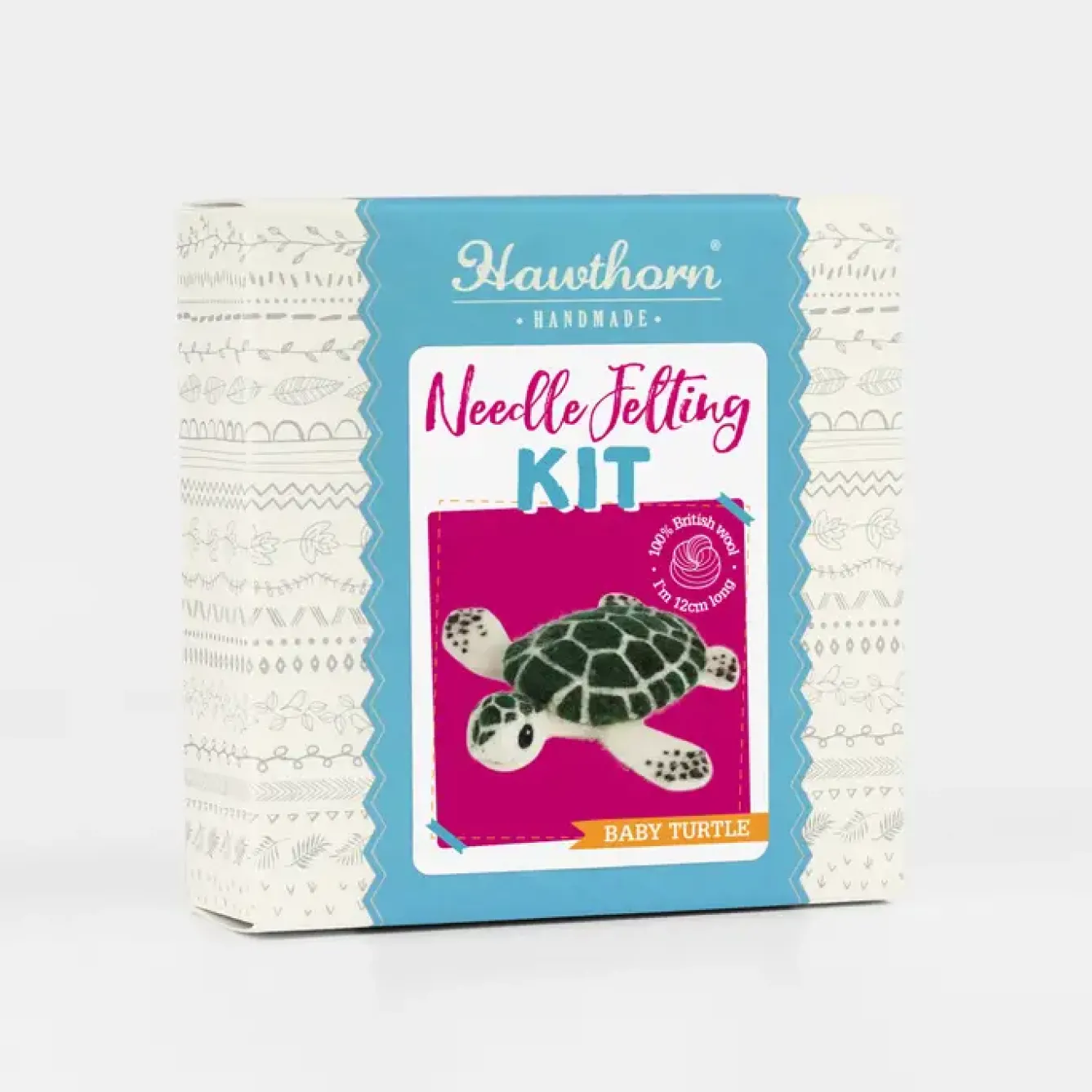 Hawthorn Handmade Crafts-Baby Sea Turtle Mini Felting Kit