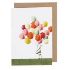 Laura Stoddart Greeting Cards-Balloons Blank Greetings Card
