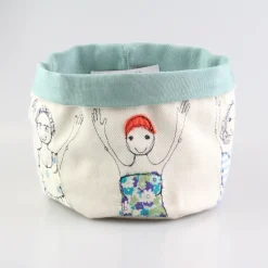 Poppy Treffry Storage-Bathers Embroidered Art Pot
