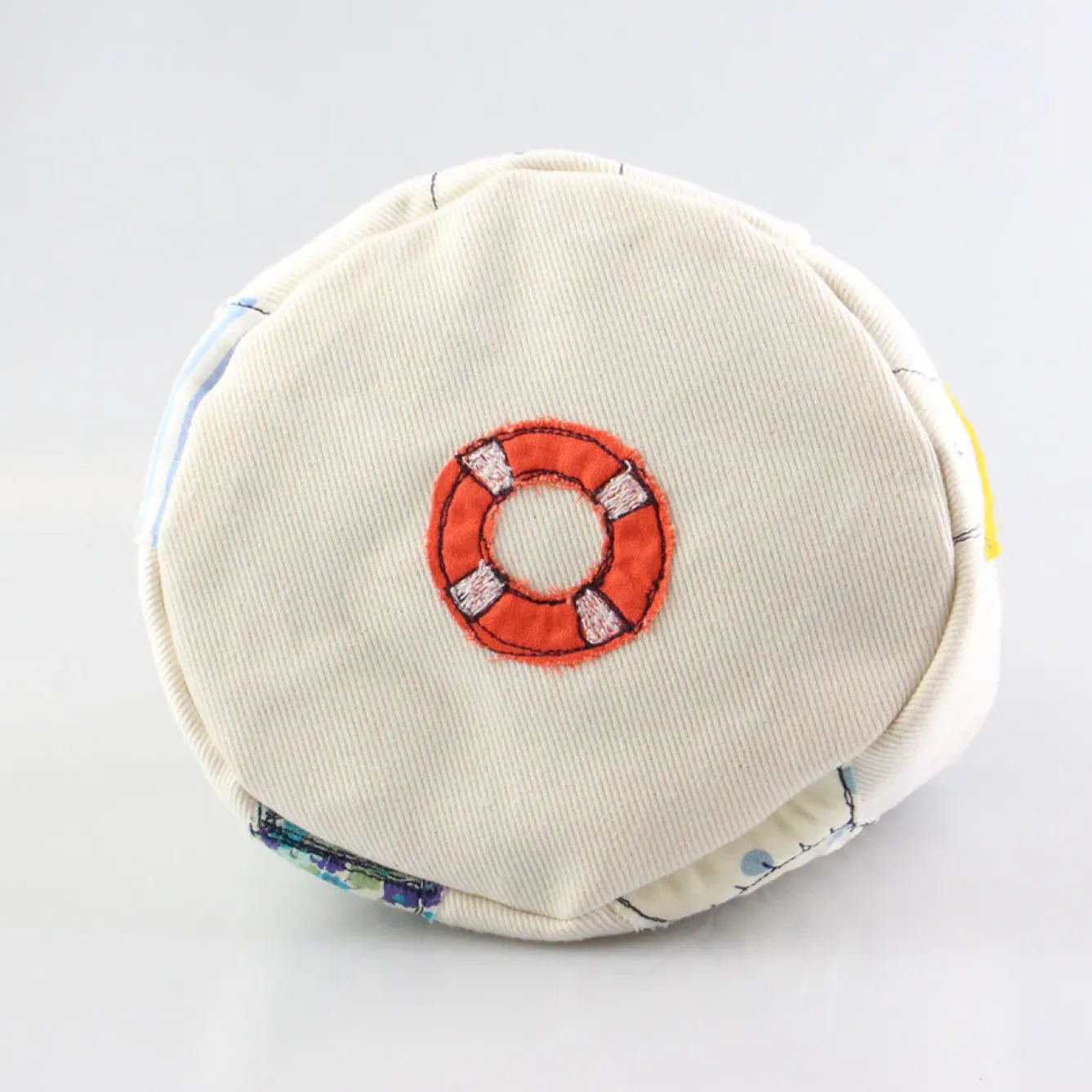 Poppy Treffry Storage-Bathers Embroidered Art Pot