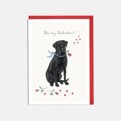 Lottie Murphy Valentine's Day-'Be My Valentine?' Labrador Valentine's Card