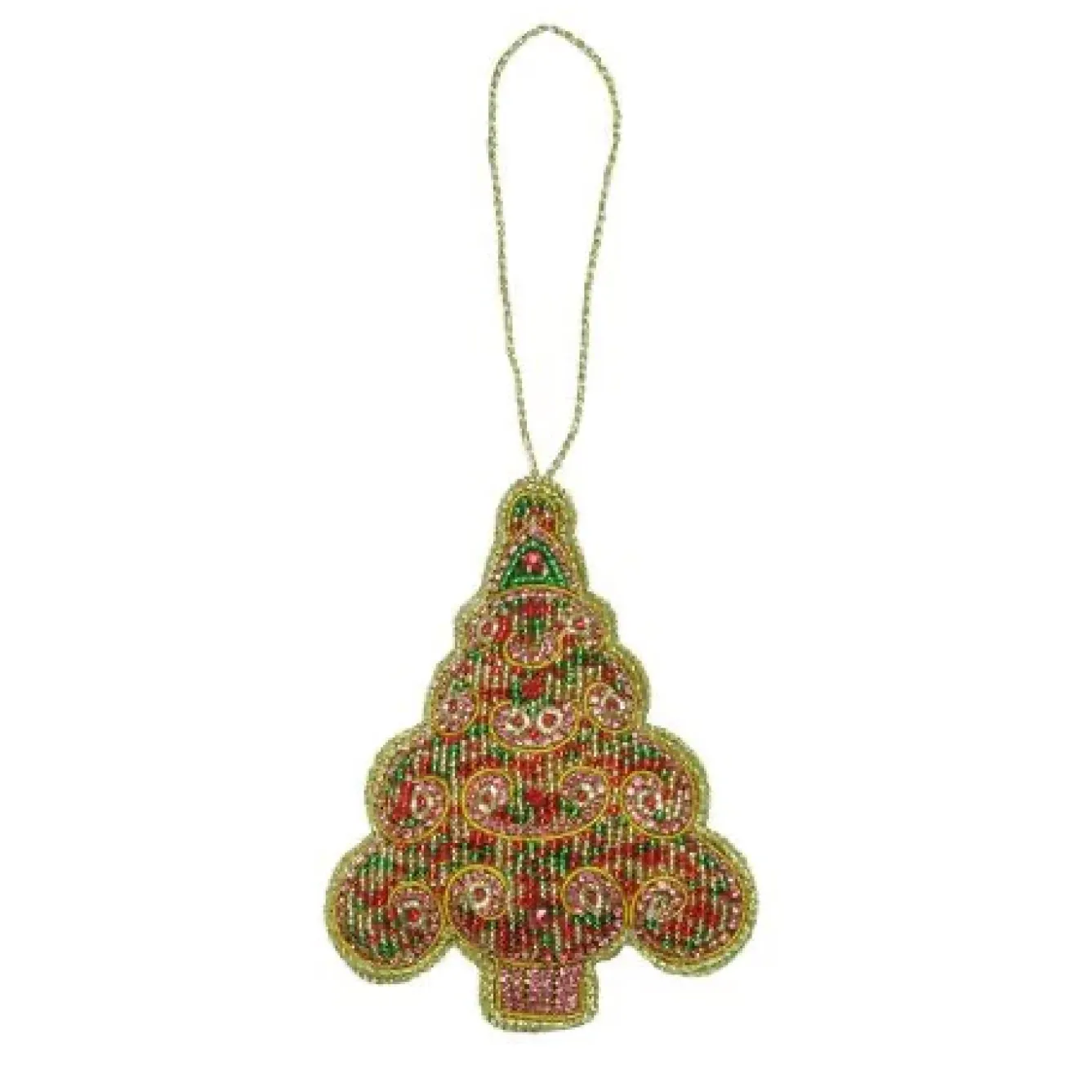 Tinker Tailor Christmas Decorations|Seasonal Decor-Beaded Swirl Tree Decoration by London