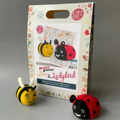 The Crafty Kit Co. Crafts|Children-Beastie Buddies Bee & Ladybird Needle Felting Craft Kit