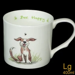 Two Bad Mice Tea|Whimsical-Bee Happy Large Mug