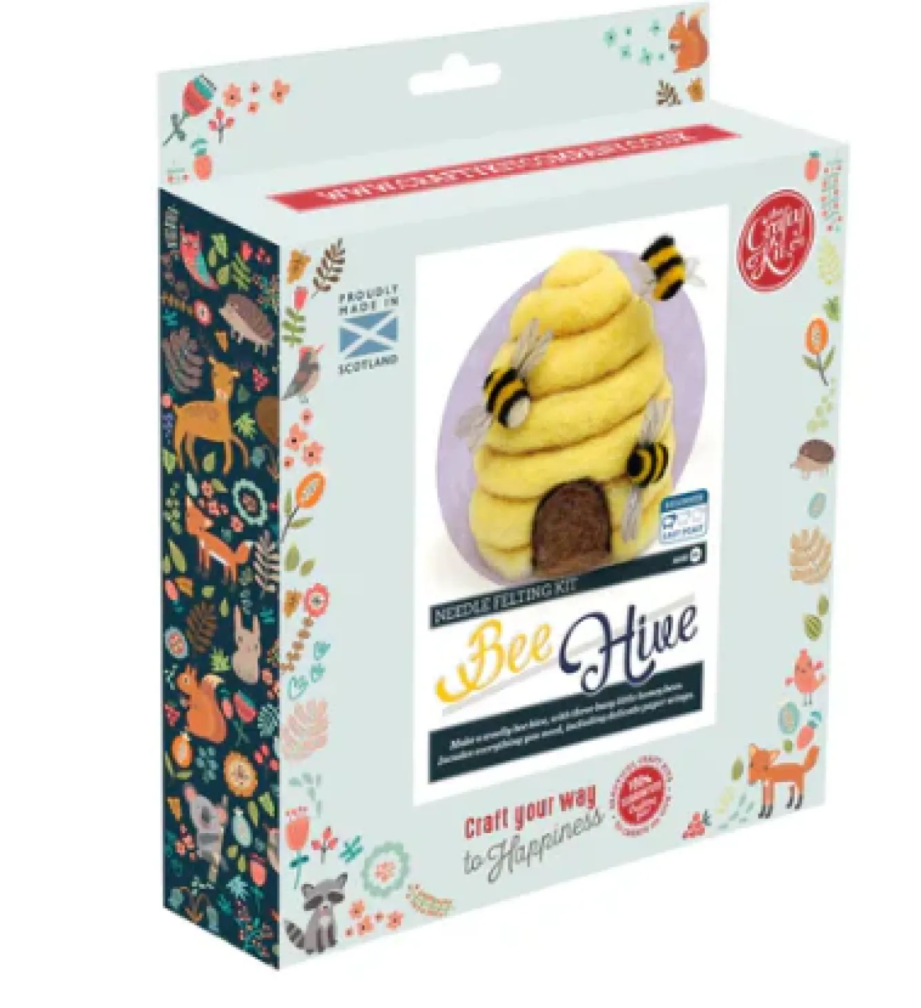 The Crafty Kit Co. Crafts-Bee Hive Needle Felting Kit