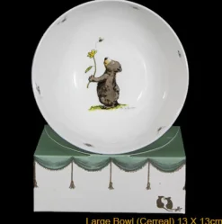 Two Bad Mice Valentine's Day|Bowls & Dishes-Bee Mine Bone Large China Bowl