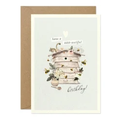 Stephanie Davies Greeting Cards-Bee-autiful Birthday Greeting Card