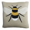 Sophie Allport Pillows & Throws-Bees Knitted Statement Pillow