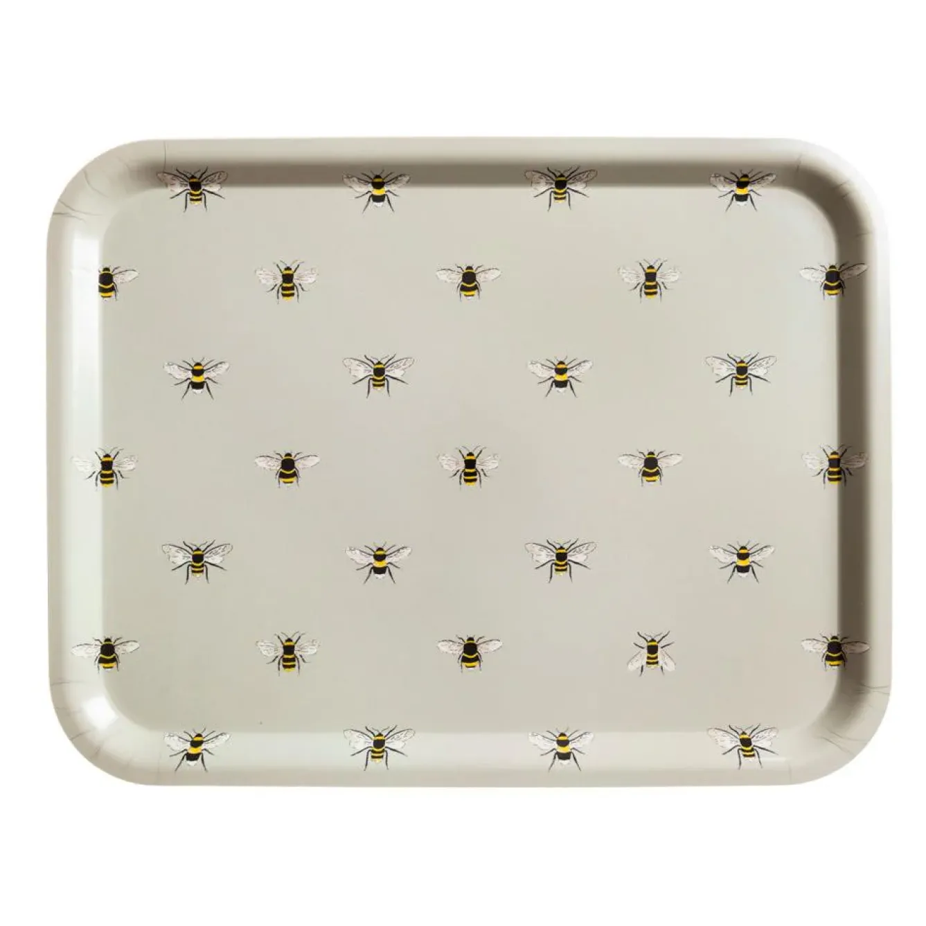 Sophie Allport Tea|Trays-Bees Large Birch Tray