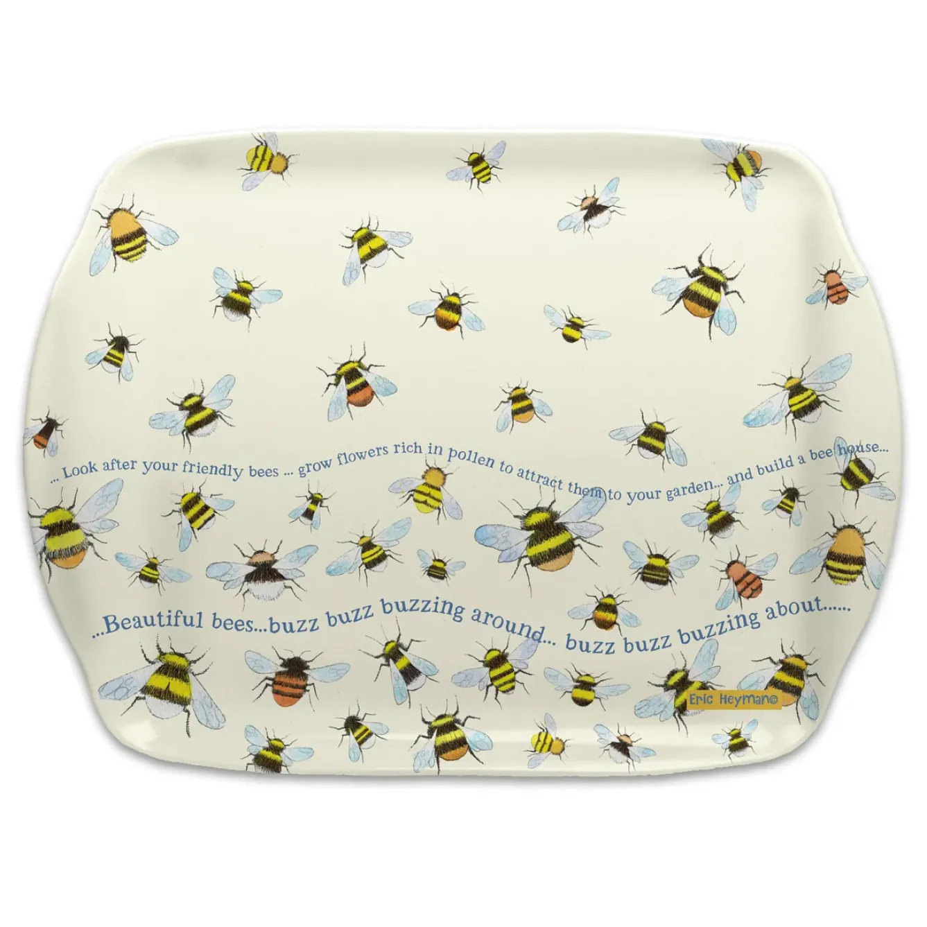 Emma Ball Tea|Trays-Bees Melamine Medium Tray
