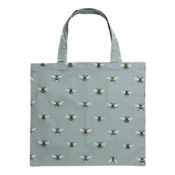 Sophie Allport Tea|Bags-Bees Teal Folding Shopping Bag