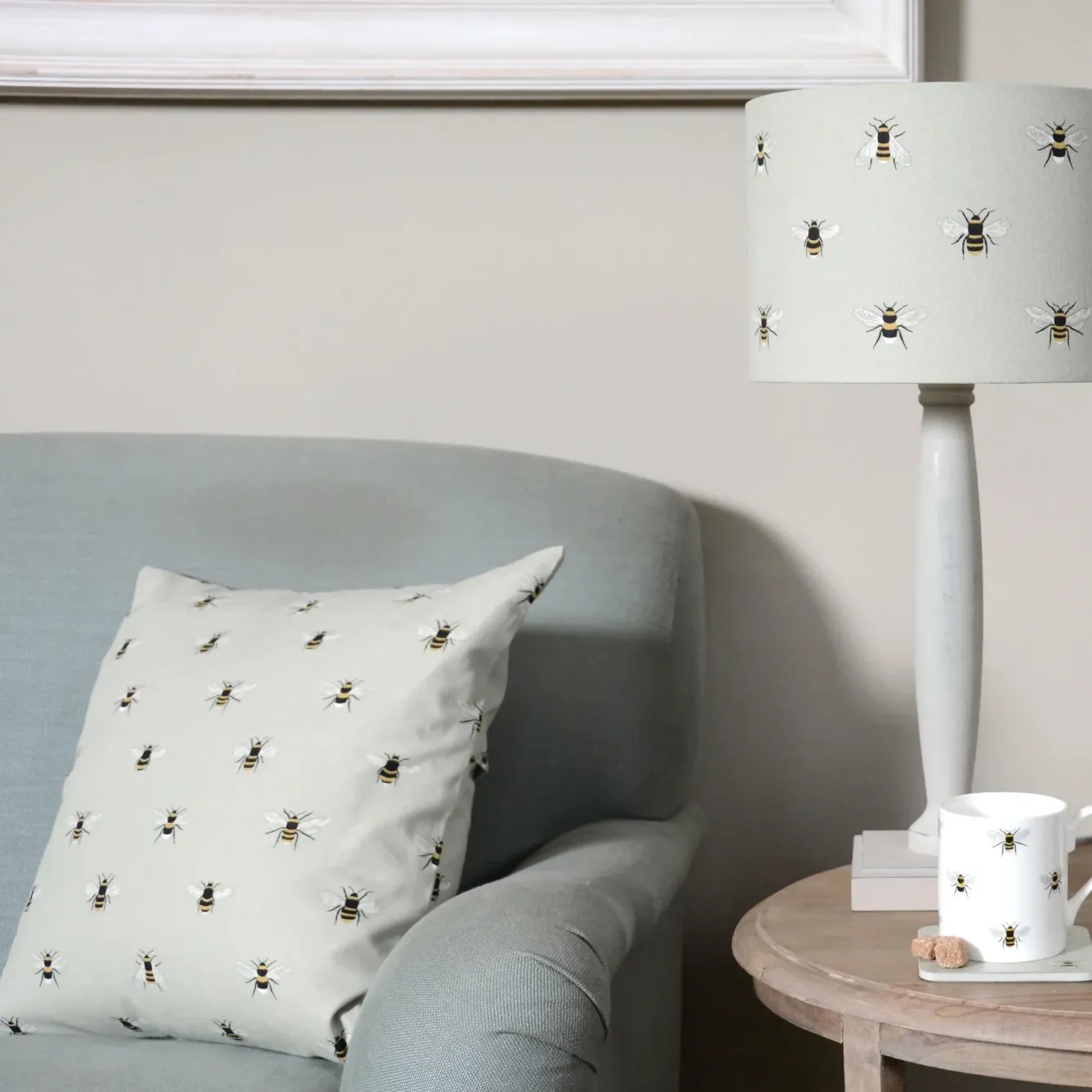Sophie Allport Pillows & Throws-Bees Throw Pillow