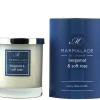 Marmalade of London Home Fragrance-Bergamot & Soft Rose Glass Candle