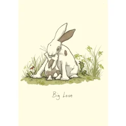 Two Bad Mice Greeting Cards-Big Love Greetings Card