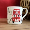 Mclaggan Smith Tea|Great Britain-Big Red Bus Bone China Mug