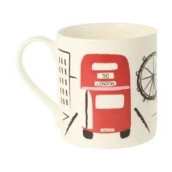 Mclaggan Smith Tea|Great Britain-Big Red Bus Bone China Mug