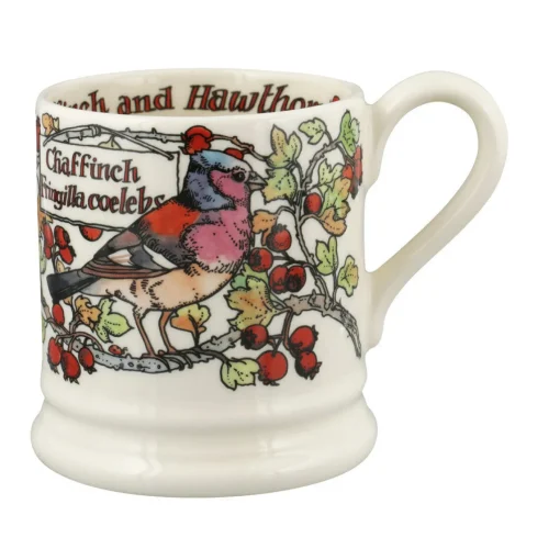 Emma Bridgewater Animals|Animals-Birds In The Hedgerow Hawthorn & Chaffinch 1/2 Pint Mug