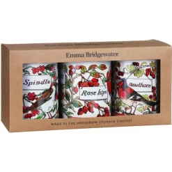Emma Bridgewater Storage Caddies|Storage-Birds in the Hedgerow Set of 3 Round Caddies