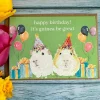 Jen Winnett Greeting Cards-Birthday Guinea Pigs Eco-Card